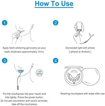 Load image into Gallery viewer, Teeth Whitening Kit with LED Powered by a Smart Phone (iPhone or Android) whitens Teeth Faster, by White Teeth Global (TM)
