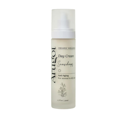 Snowdrops Organic Antiaging Day Cream, Made in Israel | Firms Skin, Boosts Collagen | Fight Wrinkles | No Parabens, 50ml