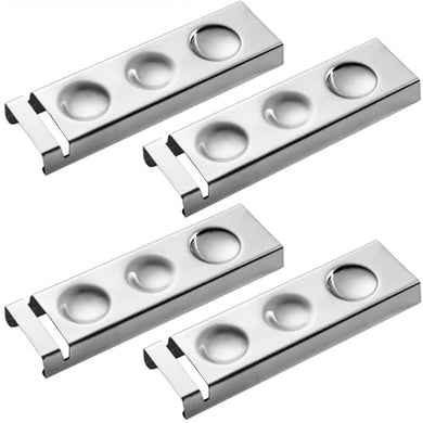 YellRin Knife Spoon Rests Stainless Steel Spoon Fork Knife Rest Rack Flatware Holder Set of 4 for Dining Table Hotel Restaurant ﻿ (size 3)