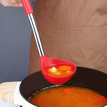 Load image into Gallery viewer, Pack of 2 Ladle Spoon,Silicone Large Spoon for Soup,Non Stick Kitchen Utensils with High Heat Resistant,BPA Free Perfect Kitchen Tools for Cooking, Stirring,Serving Soups (GREY-BLUE)