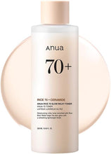 Load image into Gallery viewer, ANUA Rice 70 Glow Milky Toner, for Glass Skin, Rice Water, Niacinamide, Ceramides, Panthenol, Fragrance-Free, Non comedogenic, Fungal Acne Safe, Korean Skin Care, 250ml/8.45fl.oz.