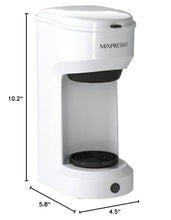 Load image into Gallery viewer, Mixpresso 2 in 1 Coffee Brewer, Single Serve &amp; Personal Coffee Maker, Compact Size Mini, Quick Brew Technology, 14oz Red