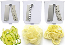 Load image into Gallery viewer, Pack of 3 Premium Blades for Brieftons 5-Blade Spiralizer (BR-5B-02), Brieftons 7-Blade Spiralizer, and Brieftons 10-Blade Spiralizer