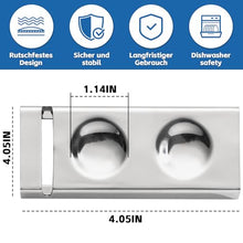 Load image into Gallery viewer, YellRin Knife Spoon Rests Stainless Steel Spoon Fork Knife Rest Rack Flatware Holder Set of 4 for Dining Table Hotel Restaurant ﻿ (size 3)