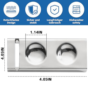 YellRin Knife Spoon Rests Stainless Steel Spoon Fork Knife Rest Rack Flatware Holder Set of 4 for Dining Table Hotel Restaurant ﻿ (size 3)