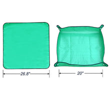 Load image into Gallery viewer, Foldable Plant Repotting Mat - Waterproof Indoor/Outdoor Gardening Mat - 26.8&quot; x 26.8&quot; (Green)