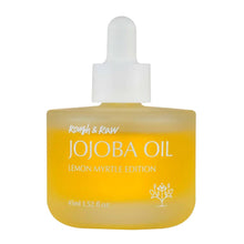 Load image into Gallery viewer, ROUGH &amp; RAW, USDA Organic Cold-Pressed 100% Pure Golden Organic Jojoba Oil from Israel + Lemon Myrtle Oil, Anti-Oxidation from Australia, made in Korea 1.52 fl.oz