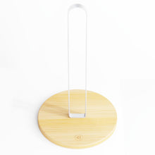 Load image into Gallery viewer, Paper Towel Holder - Wooden Paper Towel Holder with Non-Slip Wood Base, Minimalist Modern Style, Countertop Paper Towel Dispenser for Kitchen, Home, Office - Black Paper Towel Stand by Bambüsi