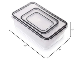 50-Piece Plastic Food Storage Containers with Lids (24 Containers & 24 Lids) - Leakproof, BPA-Free, Meal Prep Containers, Reusable Lunch Storage Set for Kitchen Organization (Pack of 50)