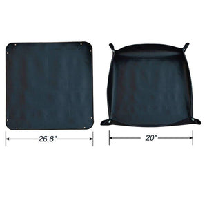 Foldable Plant Repotting Mat - Waterproof Indoor/Outdoor Gardening Mat - 26.8" x 26.8" (Green)