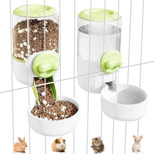 Load image into Gallery viewer, 0.9L Hanging Automatic Cat Water Dispenser, 1.3L Auto Gravity Pet Feeder, Cage Cat Dog Food and Water Dispenser Set for Kitten Puppy Bunny Guinea Pig (Gray)