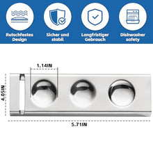 Load image into Gallery viewer, YellRin Knife Spoon Rests Stainless Steel Spoon Fork Knife Rest Rack Flatware Holder Set of 4 for Dining Table Hotel Restaurant ﻿ (size 3)