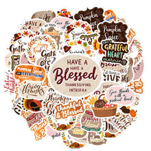 Load image into Gallery viewer, 35pcs Colorful Turkey Stickers Autumn Gratitude Stickers Harvest Thank