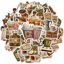 Load image into Gallery viewer, 35pcs-50pcs Vintage Stationery Stickers Gratitude Animal Stickers Food