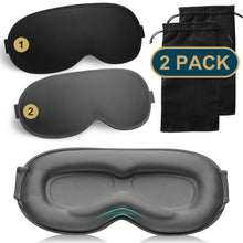 Load image into Gallery viewer, FACEMOON Weighted 3D Sleep Mask - 100% Blackout Eye Mask for Sleeping,