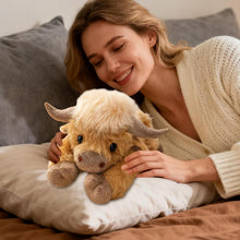 Load image into Gallery viewer, Cow Plush Toy | Highlands Cow Gift Soft Toy | Cow Stuffed Animal Pillo