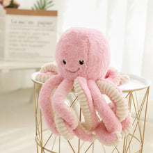 Load image into Gallery viewer, Colorful Octopus Plush Toy - Soft Stuffed Animal in Blue/Pink/White/Pu