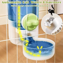 Load image into Gallery viewer, 0.9L Hanging Automatic Cat Water Dispenser, 1.3L Auto Gravity Pet Feeder, Cage Cat Dog Food and Water Dispenser Set for Kitten Puppy Bunny Guinea Pig (Gray)