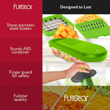Load image into Gallery viewer, Fullstar Vegetable Chopper, Mandoline Slicer - Cheese Grater, Food Chopper with Container, Kitchen Gadgets, Home Essentials (6-in-1, White/Black)