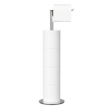Load image into Gallery viewer, Toilet Paper Holder Stand and Dispenser for 4 Spare Rolls, Stainless Steel Free-Standing Toilet Tissue Paper Roll Storage Shelf