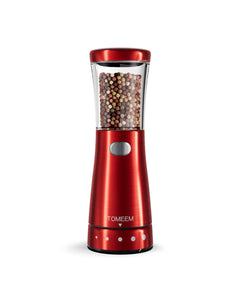 Electric Salt and Pepper Grinder, Stainless Steel Rechargeable Salt and Pepper Grinder Set with 4.5 oz Large Capacity, 1.8" Wide Mouth, Adjustable Coarseness, Ideal for Kitchen