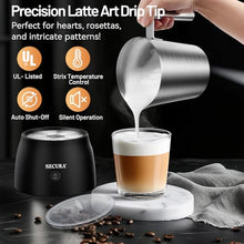 Load image into Gallery viewer, Secura Detachable Milk Frother, 17oz Electric Milk Steamer Stainless Steel, Automatic Hot/Cold Foam and Hot Chocolate Maker with Dishwasher Safe, 120V