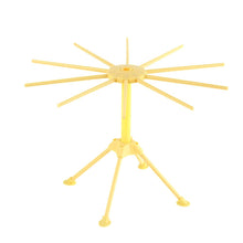 Load image into Gallery viewer, Collapsible Pasta Drying Rack - Spaghetti Noodle Drying Rack with 10 Bar Handles White