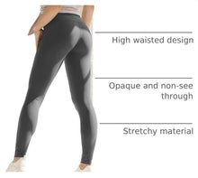 Load image into Gallery viewer, High Waisted Leggings for Women - No See Through Tummy Control Cycling Workout Yoga Pants with Pockets
