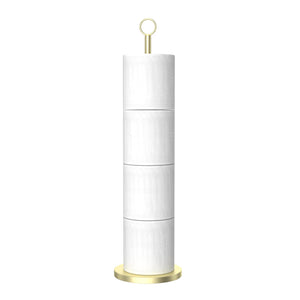 Toilet Paper Holder Stand(with Reserve Function), Free-Standing Spare Rolls Storage Holder, Stainless Steel