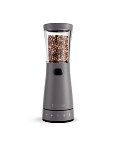Electric Salt and Pepper Grinder, Stainless Steel Rechargeable Salt and Pepper Grinder Set with 4.5 oz Large Capacity, 1.8" Wide Mouth, Adjustable Coarseness, Ideal for Kitchen