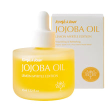 Load image into Gallery viewer, ROUGH &amp; RAW, USDA Organic Cold-Pressed 100% Pure Golden Organic Jojoba Oil from Israel + Lemon Myrtle Oil, Anti-Oxidation from Australia, made in Korea 1.52 fl.oz