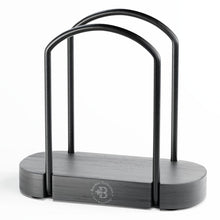 Load image into Gallery viewer, Napkin Holder for Table - Modern Black Napkin Dispenser, Bamboo and Iron Design, Non-Slip, Suitable for Kitchen, Dining, Farmhouse, Cocktail, Picnic, Bar, Outdoor Use - Holds Paper Napkins, Mail, Bill