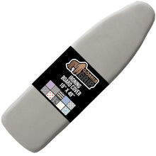 Load image into Gallery viewer, Ironing Board Cover and Pad, Silicone Coating, Thick Scorch Resistant Padding, Heavy Duty Iron Covers Standard Boards, Hook and Loop Fastener Strap, Silver, 15x54