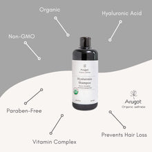 Load image into Gallery viewer, Organic Shampoo, Made in Israel | Moisturizes and Strengthens Damaged Hair, Nourishes Scalp for Growth - Anti Thinning &amp; Volumizing for Men &amp; Women - 16.9 fl oz.