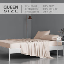 Load image into Gallery viewer, Secura Queen Bed Sheet Set, 4pcs Bedding Sheets &amp; Pillowcases, Soft Microfiber 1800 Thread Count 16&quot; Deep Pocket Luxury Bed Sheets - Hypoallergenic, Wrinkle &amp; Fade Resistant (Black)