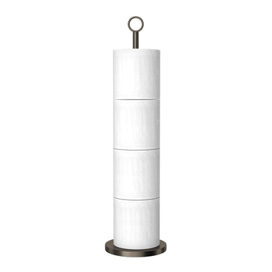 Toilet Paper Holder Stand(with Reserve Function), Free-Standing Spare Rolls Storage Holder, Stainless Steel
