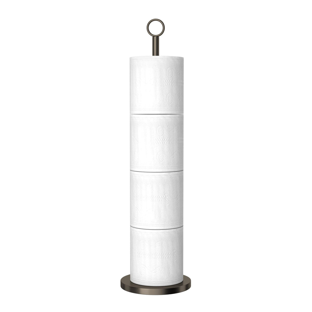 Toilet Paper Holder Stand(with Reserve Function), Free-Standing Spare Rolls Storage Holder, Stainless Steel
