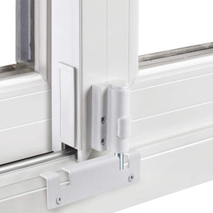 HauSun Patio Sliding Door Security Foot Lock Kick Lock, Fits on Top Rail-Childproof patio Door guardian-or Bottom Rail-Foot Operated-Keep Your Family Safe and Secure(1 Pack,White)