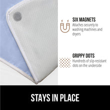 Load image into Gallery viewer, Ironing Board Cover and Pad, Silicone Coating, Thick Scorch Resistant Padding, Heavy Duty Iron Covers Standard Boards, Hook and Loop Fastener Strap, Silver, 15x54