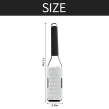 Load image into Gallery viewer, Lemon Zester Grater Three-piece Suit - Heavy Duty Kitchen Tool for Parmesan Cheese, Ginger, Garlic, Nutmeg, Chocolate, Vegetables，Fruits，Stainless Steel Grater Dishwasher Safe Black