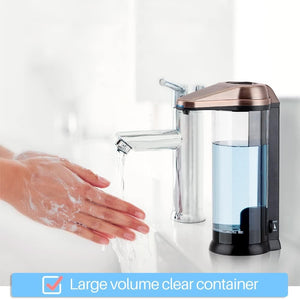 Secura 17oz Automatic Liquid Soap Dispenser, Touchless Battery Operated Hand Soap Dispenser with Adjustable Soap Dispensing Volume Control Dial, Personal Care Dispenser for Household Use (Chrome)