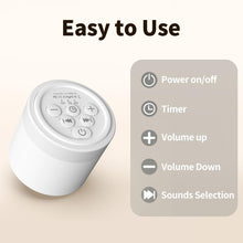 Load image into Gallery viewer, Sound Machine Mini White Noise Machine with 30 Soothing Sounds 4 Timers Memory Function for Newborn Baby Kids Adults Portable Rechargeable Sleep Brown Noise Machine for Travel Camping Home Office