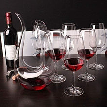 Load image into Gallery viewer, Wine Decanter,Red Wine Carafe,Wine Aerator,100% Hand Blown Lead-free Crystal Glass,Wine Decanters and Carafes,Wine Gift with Luxury Packaging,Wine Accessories (1500ML)
