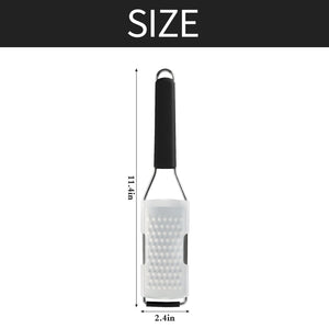 Lemon Zester Grater Three-piece Suit - Heavy Duty Kitchen Tool for Parmesan Cheese, Ginger, Garlic, Nutmeg, Chocolate, Vegetables，Fruits，Stainless Steel Grater Dishwasher Safe Black