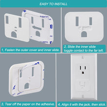 Load image into Gallery viewer, Safety Outlet Covers Baby Proofing, 20 Pack 2023 Upgraded Ultra-Thin Adhesive Baby Safety Outlet Plug Covers for Electrical Outlets, Wall Socket Covers Outlet Plugs Protectors (White, 3 Prong)