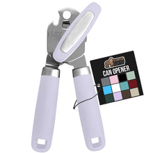 Load image into Gallery viewer, Heavy Duty Stainless Steel Smooth Edge Manual Can Opener and Bottle Openers, Soft Ergonomic Handle, Oversized Handheld Easy Turn Knob, Multifunctional Kitchen Tool, Black