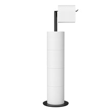 Load image into Gallery viewer, Toilet Paper Holder Stand and Dispenser for 4 Spare Rolls, Stainless Steel Free-Standing Toilet Tissue Paper Roll Storage Shelf