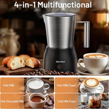 Load image into Gallery viewer, Secura Detachable Milk Frother, 17oz Electric Milk Steamer Stainless Steel, Automatic Hot/Cold Foam and Hot Chocolate Maker with Dishwasher Safe, 120V