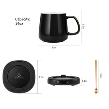 Load image into Gallery viewer, Coffee Mug Warmer &amp; Luxury Marbling Mug Set, Electric Cup Warmer with Auto Shut Off, 4 Temperature Setting Smart Beverage Warmer, 8-Hours Auto Shut Off, Best Gifts for Birthday Christmas