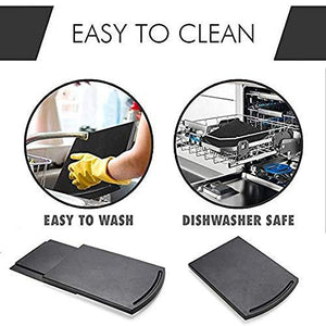 HauSun Handy Sliding tray Sliding Tray Mat for Coffee Maker,Kitchen Appliance Moving Caddy,Countertop Stoage for Air Fryer, Blender, Stand Mixer,Food Processors,1 set